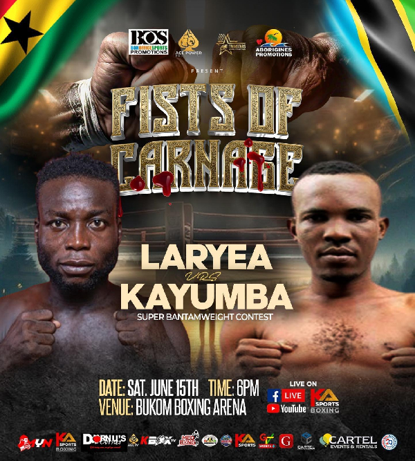 Kayumba will fall - Samuel Martei Laryea warns ahead of June 15 bout